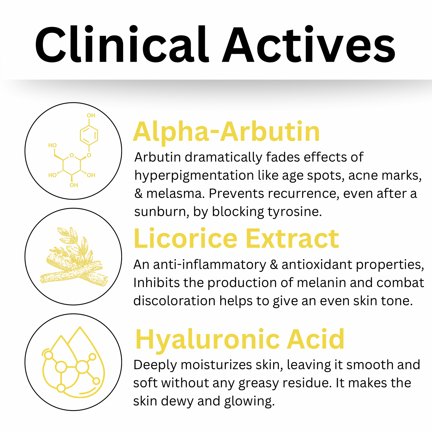 Effective 2% Alpha Arbutin + Hyaluronic Acid + Licorice Root Serum 30ml